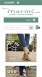 Mobile Screenshot of marmishoes.com