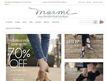 Tablet Screenshot of marmishoes.com